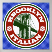 Brooklyn American Italiaanse Poster Print (Voorkant)