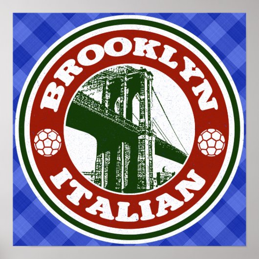 Brooklyn American Italiaanse Poster Print (Voorkant)