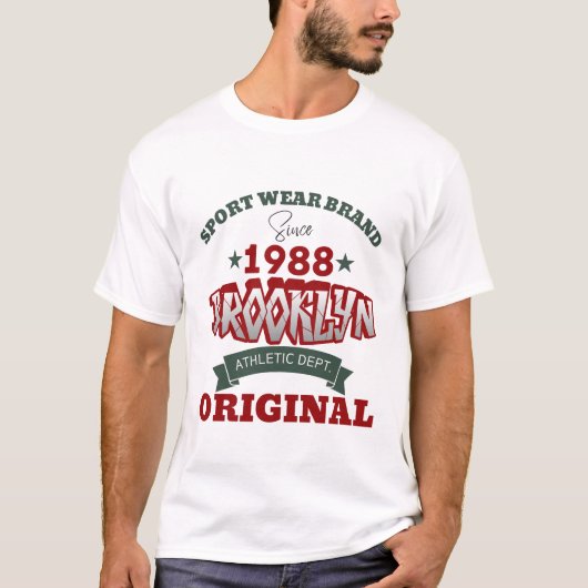Brooklyn Atletiek T-shirt (Voorkant)