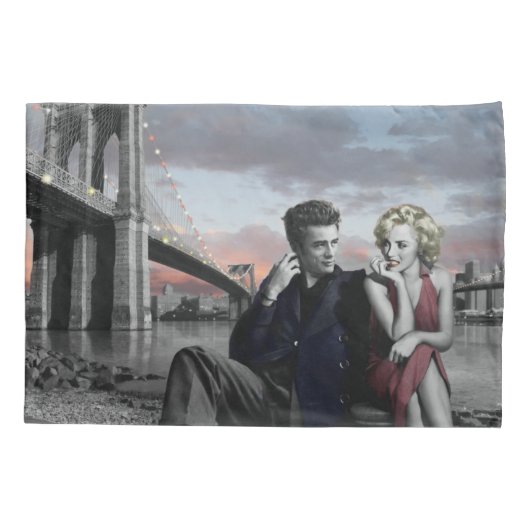 Brooklyn B&W 2 Kussensloop (Achterkant-Links)