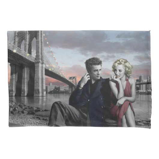 Brooklyn B&W 2 Kussensloop (Voorkant-Links)