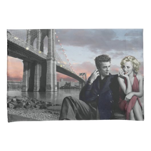 Brooklyn B&W 2 Kussensloop (Voorkant-Rechts)