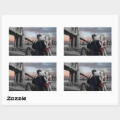 Brooklyn B&W Rechthoekige Sticker (Vel)