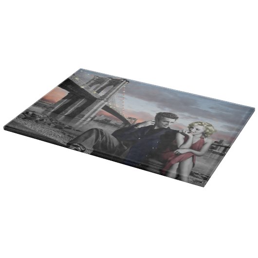 Brooklyn B&W Snijplank (Hoek)