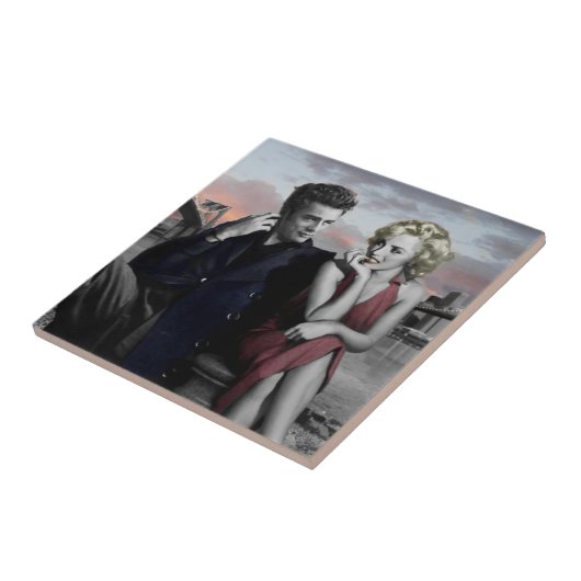 Brooklyn B&W Tegeltje (Zijkant)