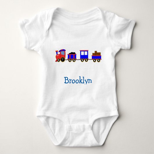 BROOKLYN-baby, gepersonaliseerd Romper (Voorkant)