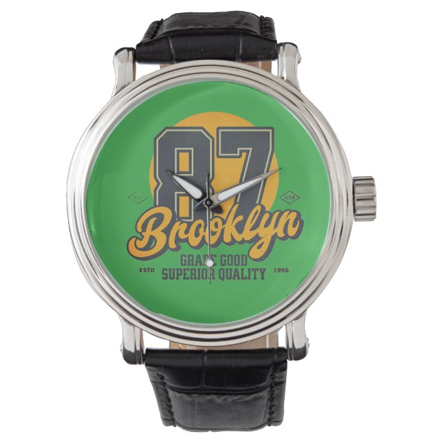 Brooklyn Badge Horloge (Voorkant)