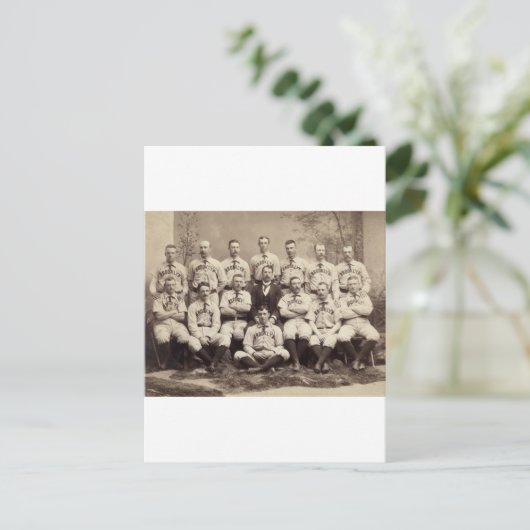 Brooklyn Baseball Team, 1889 Briefkaart (Staand voorkant)