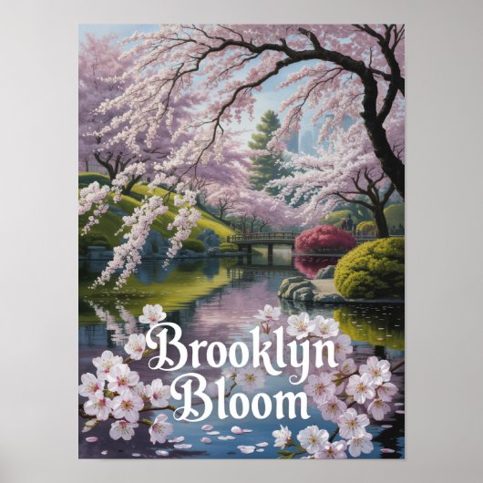 Brooklyn Bloom Kersenbloesemtuin Poster (Voorkant)