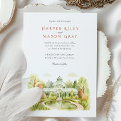 Brooklyn Botanic Garden Aquarel Bruiloft Kaart