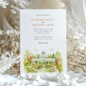 Brooklyn Botanic Garden Aquarel Bruiloft Kaart