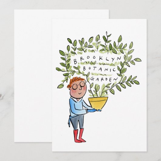 Brooklyn Botanical Garden Kaart (Voorkant / Achterkant)