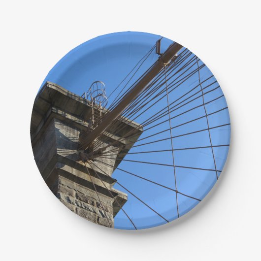 Brooklyn Bridge 01 Papieren Bordje (Voorkant)