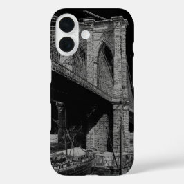 Brooklyn Bridge 1896 waterfront iPhone 16 Hoesje