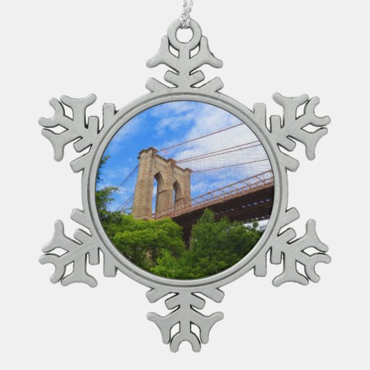 Brooklyn Bridge #1 Snowflake Ornament (Voorkant)