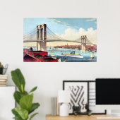 Brooklyn Bridge 2 Poster (Thuiskantoor)