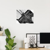Brooklyn Bridge Abstract Poster (Thuiskantoor)