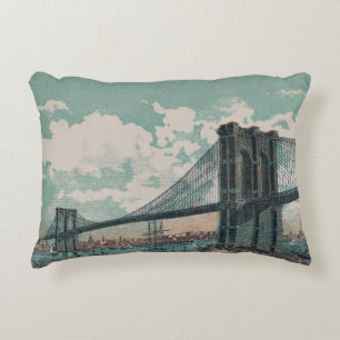 Brooklyn Bridge Accent Pillow Kussen
