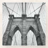 Brooklyn Bridge Architecture Close-up Glazen Onderzetter (Voorkant)