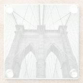 Brooklyn Bridge Architecture Close-up Glazen Onderzetter (Achterkant)