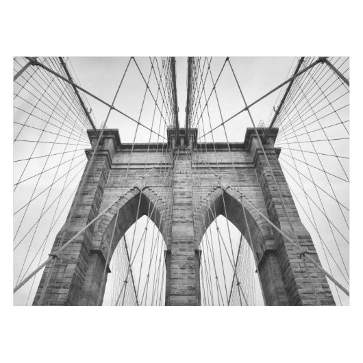 Brooklyn Bridge - Architectuur Detail Close-up Tafelkleed (Voorkant (Horizontaal))