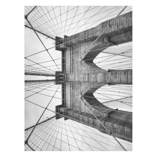 Brooklyn Bridge - Architectuur Detail Close-up Tafelkleed (Voorkant)