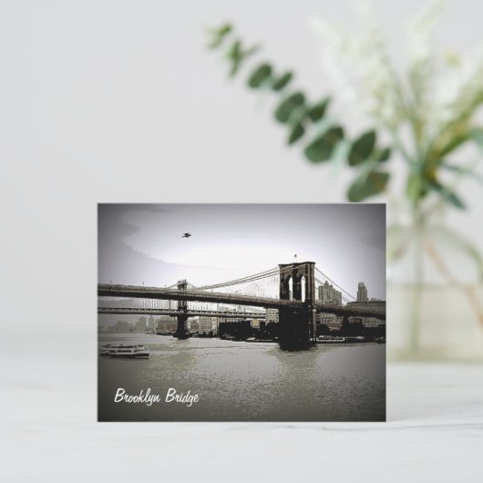 Brooklyn Bridge Art Briefkaarten (Staand voorkant)