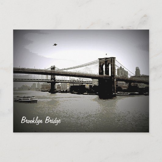 Brooklyn Bridge Art Briefkaarten (Voorkant)