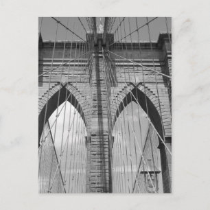 Brooklyn Bridge - B&W Briefkaart