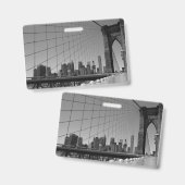 Brooklyn bridge badge (Voor- en achterkant)