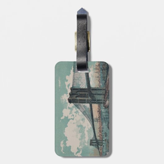 Brooklyn Bridge Bagagelabel (Achterkant verticaal)