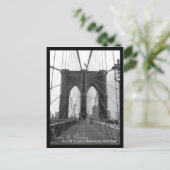 Brooklyn Bridge Bewaar de datum Aankondigingskaart (Staand voorkant)