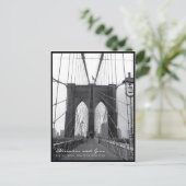 Brooklyn Bridge Bewaar de datum Aankondigingskaart (Staand voorkant)
