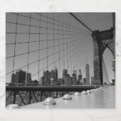 Brooklyn bridge bier etiket (Enkel label)