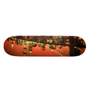 Brooklyn Bridge bij nacht Skateboard
