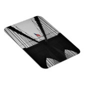 Brooklyn Bridge Black en White Photography Magneet (Rechterzijde)