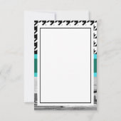 Brooklyn Bridge Blk Wht Houndstooth 2 Dank je Bedankkaart (Achterkant)