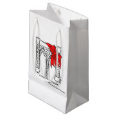 Brooklyn Bridge Bow NYC Kerstvakantie New York Klein Cadeauzakje (Voorkant Gekanteld)