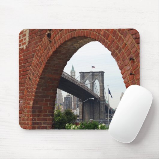 Brooklyn Bridge Brick Arch Mousepad Muismat (Met muis)
