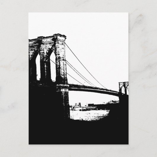  Brooklyn Bridge Briefkaart (Voorkant)