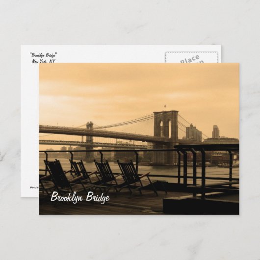 Brooklyn Bridge Briefkaart (Voorkant / Achterkant)
