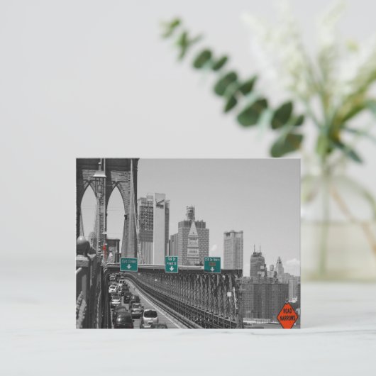Brooklyn bridge briefkaart (Staand voorkant)