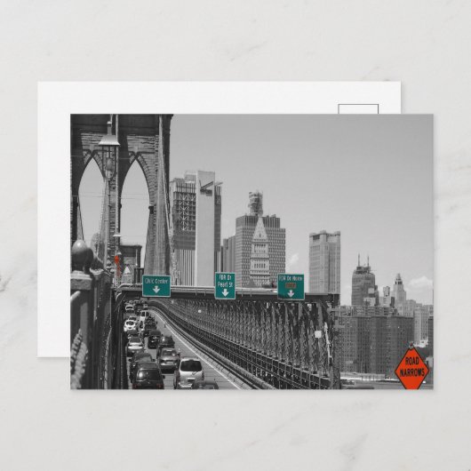 Brooklyn bridge briefkaart (Voorkant / Achterkant)