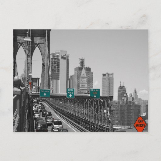 Brooklyn bridge briefkaart (Voorkant)
