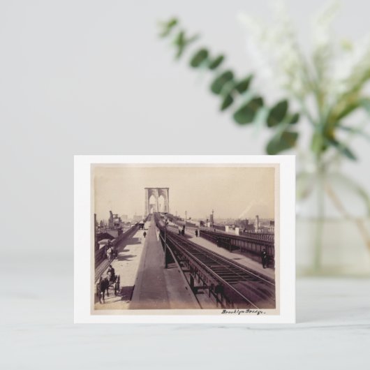  Brooklyn Bridge Briefkaart (Staand voorkant)