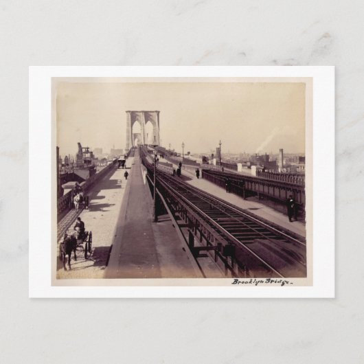  Brooklyn Bridge Briefkaart (Voorkant)