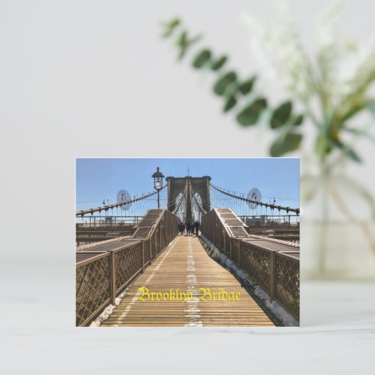 Brooklyn Bridge briefkaart (Staand voorkant)