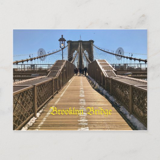 Brooklyn Bridge briefkaart (Voorkant)