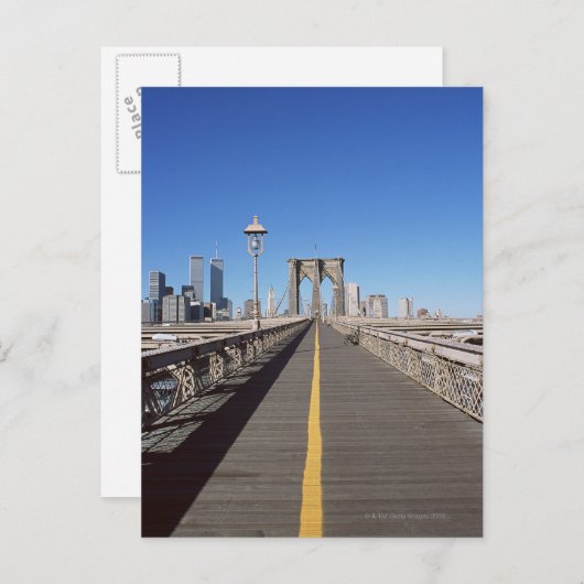 Brooklyn Bridge Briefkaart (Voorkant / Achterkant)