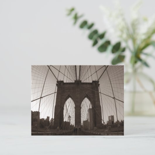 Brooklyn Bridge Briefkaart (Staand voorkant)